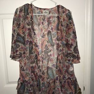 American Eagle Multi-Colored Kimono